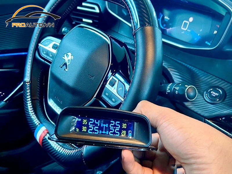 Lắp Cảm Biến Áp Suất Lốp Cho Xe Peugeot 5008