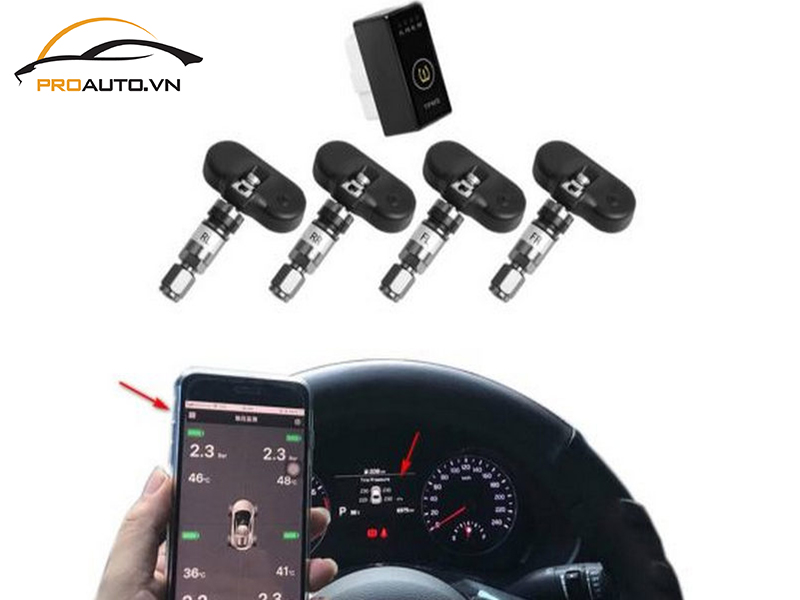 Lắp cảm biến áp suất lốp cho xe Hyundai Accent