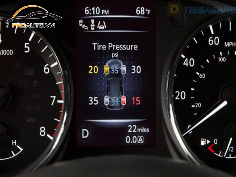 Lắp Cảm Biến Áp Suất Lốp Cho Xe Nissan Almera