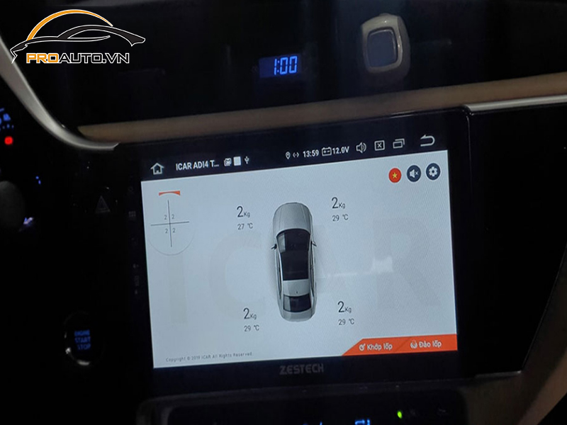 Lắp Cảm Biến Áp Suất Lốp Cho Xe Toyota Altis - Ảnh 4