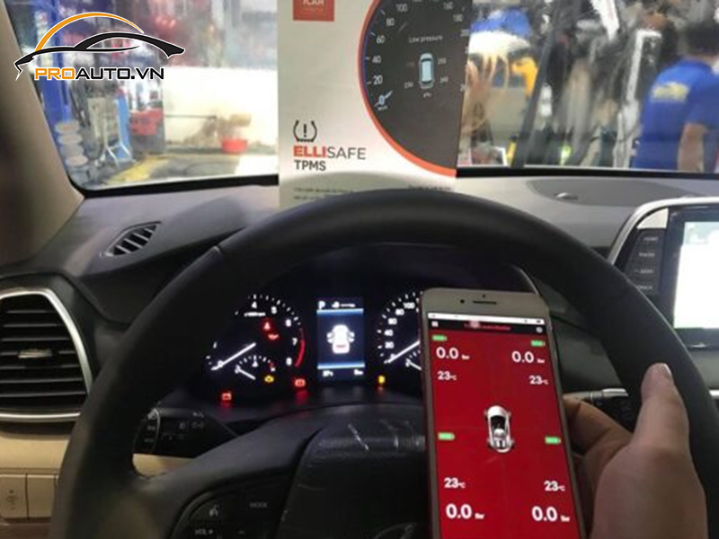 Lắp Cảm Biến Áp Suất Lốp Cho Xe Mitsubishi Attrage