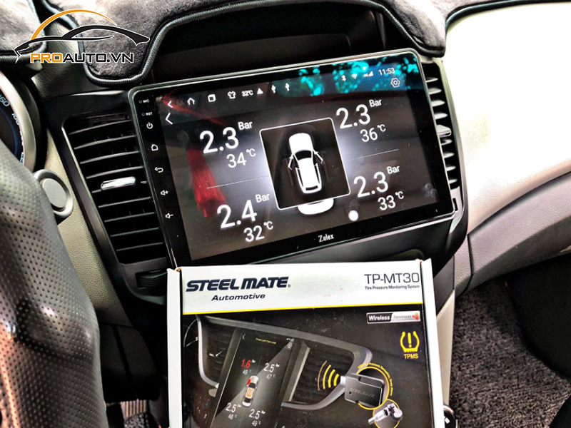 Lắp Cảm Biến Áp Suất Lốp Cho Xe Chevrolet Aveo