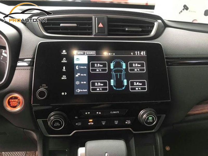 Lắp cảm biến áp suất lốp cho xe Honda Brio