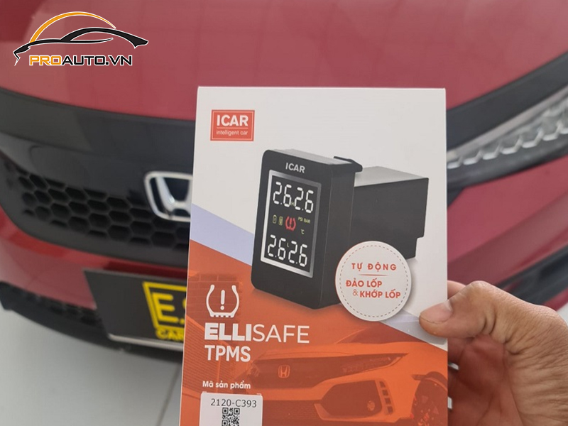 Lắp cảm biến áp suất lốp cho xe Honda City