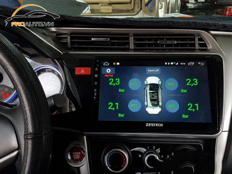 Lắp cảm biến áp suất lốp cho xe Honda City