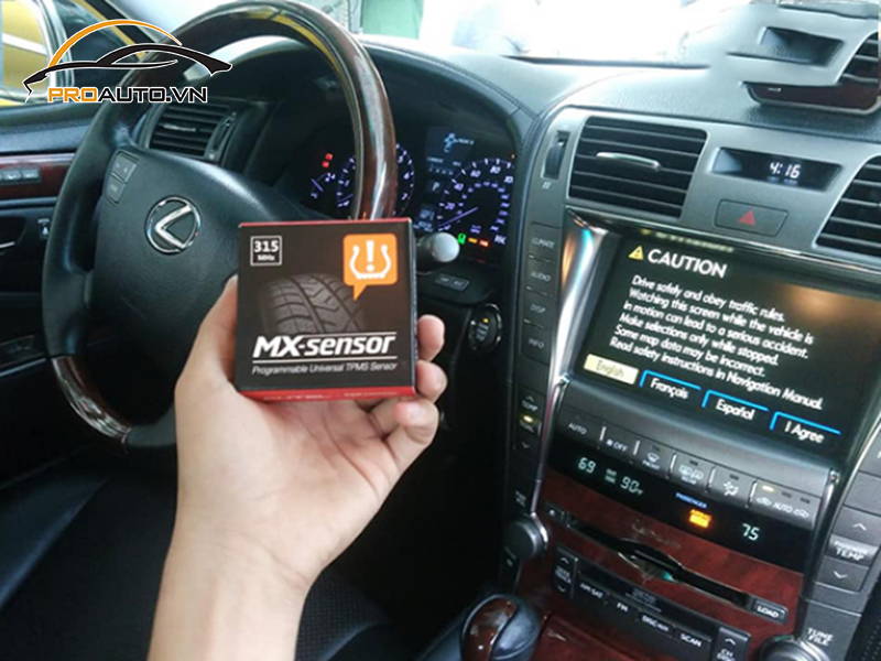 Lắp Cảm Biến Áp Suất Lốp Cho Xe Lexus Es 250