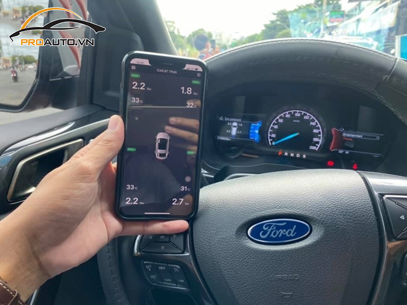 Lắp Cảm Biến Áp Suất Lốp Cho Xe Ford Explorer