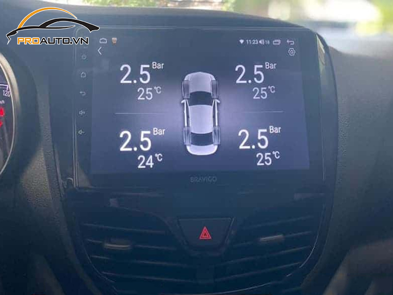 Lắp Cảm Biến Áp Suất Lốp Cho Xe VinFast Fadil