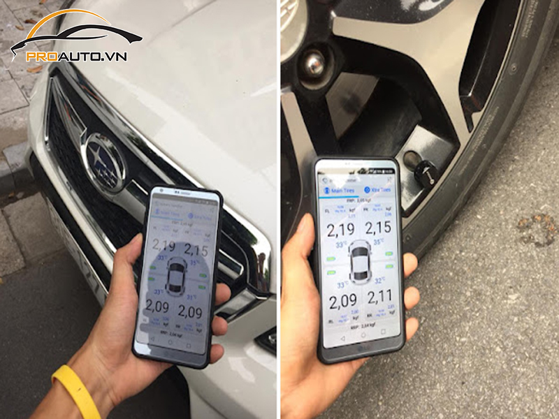 Lắp Cảm Biến Áp Suất Lốp Cho Xe Subaru Forester