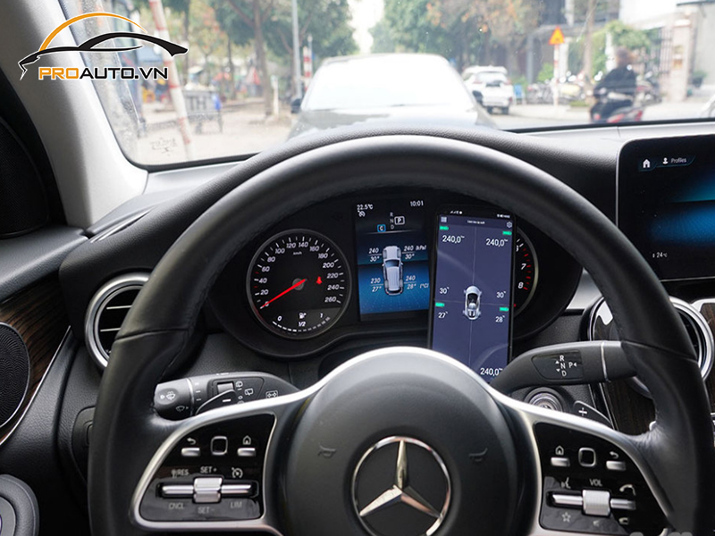 Lắp Cảm Biến Áp Suất Lốp Cho Xe Mercedes Benz GLC 200