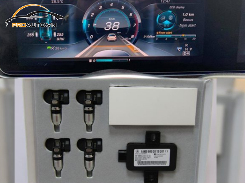 Lắp Cảm Biến Áp Suất Lốp Cho Xe Mercedes Benz GLC 200