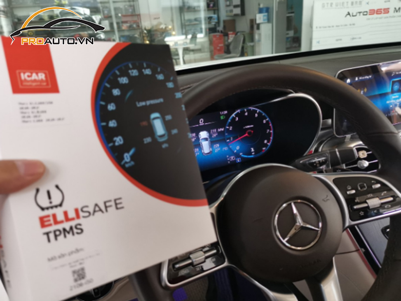 Lắp Cảm Biến Áp Suất Lốp Cho Xe Mercedes Benz GLC 300