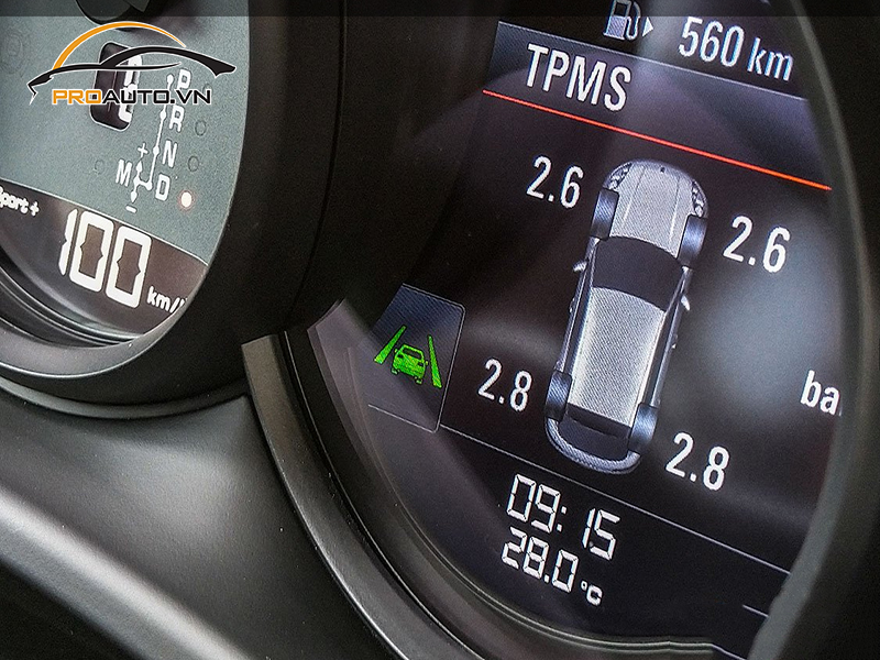 Lắp Cảm Biến Áp Suất Lốp Cho Xe Porsche Macan - Ảnh 3