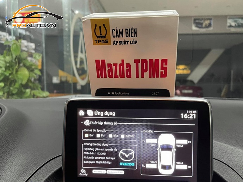 Lắp Cảm Biến Áp Suất Lốp Cho Xe Mazda 3