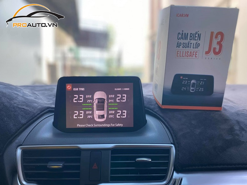 Lắp Cảm Biến Áp Suất Lốp Cho Xe Mazda 3