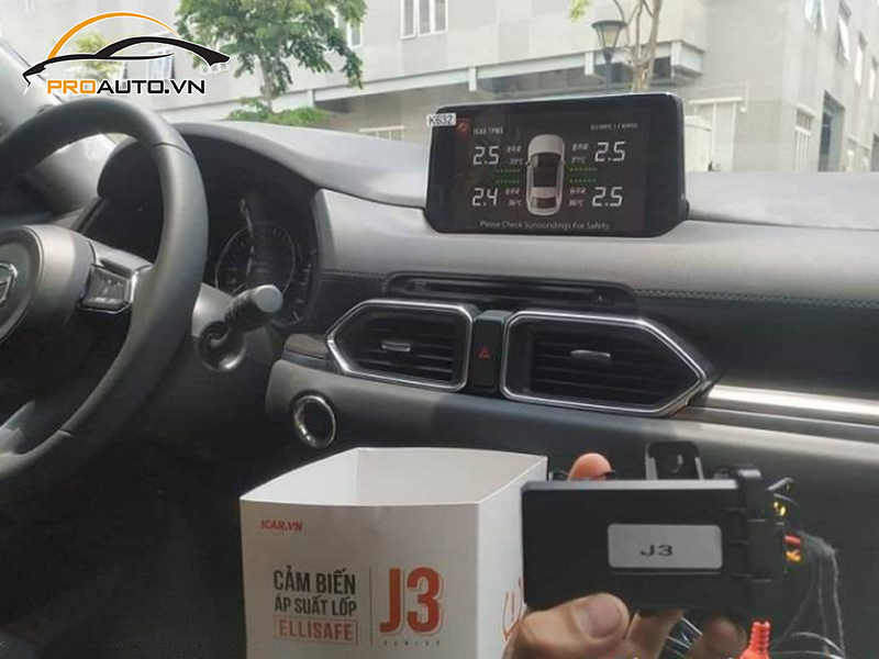 Lắp Cảm Biến Áp Suất Lốp Cho Xe Mazda CX-8