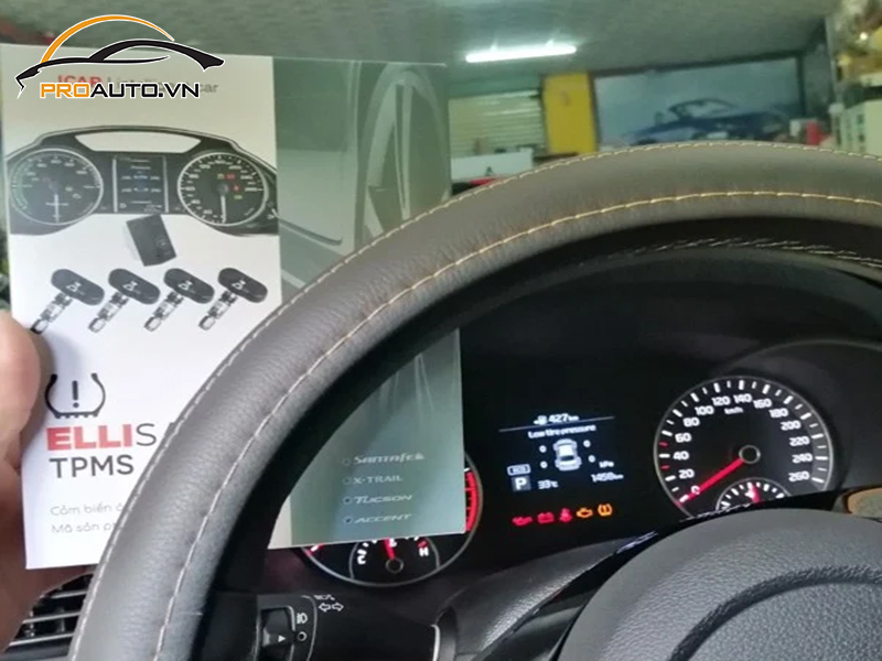 Lắp Cảm Biến Áp Suất Lốp Cho Xe Kia Optima