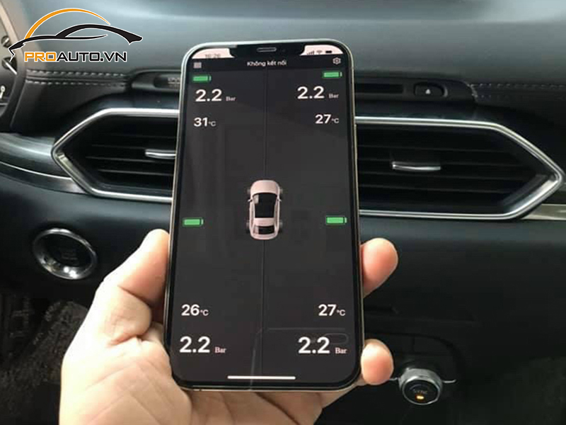 Lắp Cảm Biến Áp Suất Lốp Cho Xe Mitsubishi Outlander