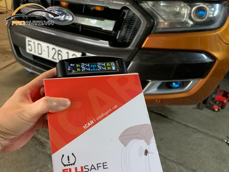 Lắp Cảm Biến Áp Suất Lốp Cho Xe Ford Ranger