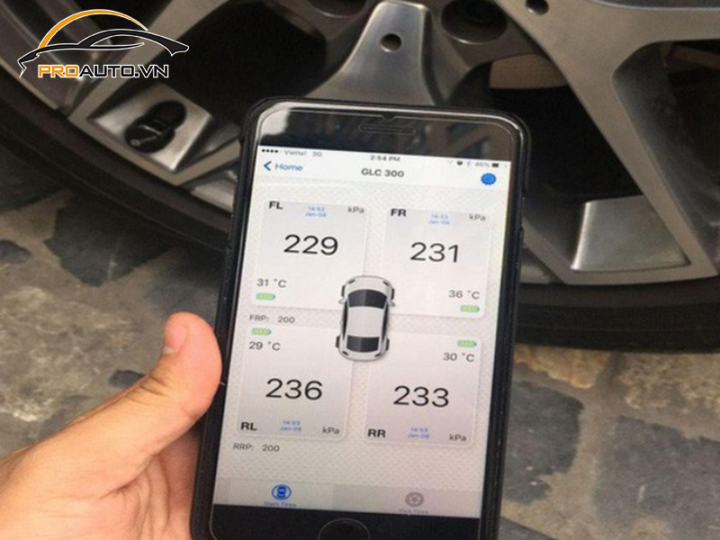 Lắp Cảm Biến Áp Suất Lốp Cho Xe Ford Ranger