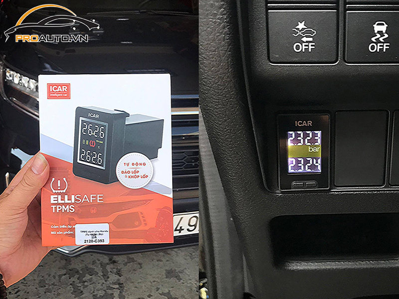 Lắp Cảm Biến Áp Suất Lốp Cho Xe Kia Rondo