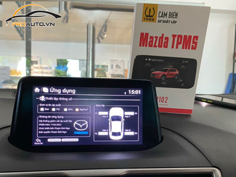 Lắp Cảm Biến Áp Suất Lốp Cho Xe BMW Series 7