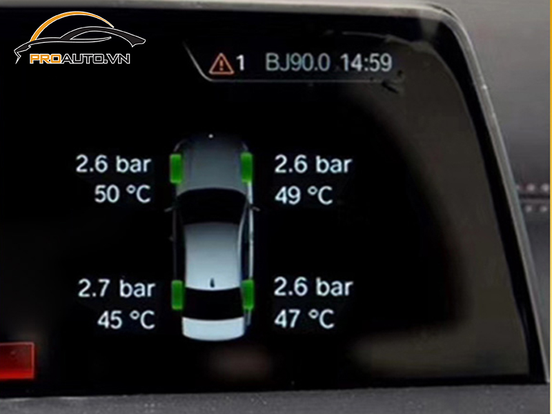 Lắp Cảm Biến Áp Suất Lốp Cho Xe BMW Series 7