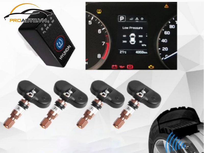 Lắp Cảm Biến Áp Suất Lốp Cho Xe Hyundai Sonata - Ảnh 3