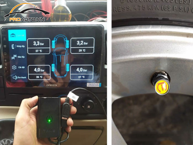 Lắp Cảm Biến Áp Suất Lốp Cho Xe Ford Transit