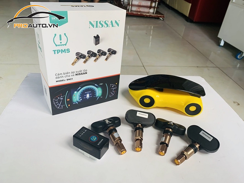 Lắp Cảm Biến Áp Suất Lốp Cho Xe Nissan Urvan