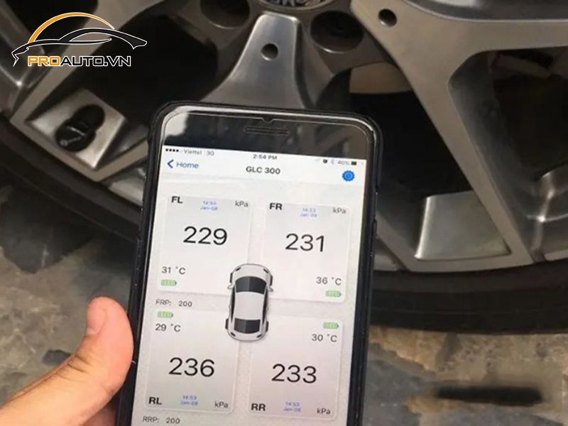 Lắp Cảm Biến Áp Suất Lốp Cho Xe Mercedes Benz V-Class