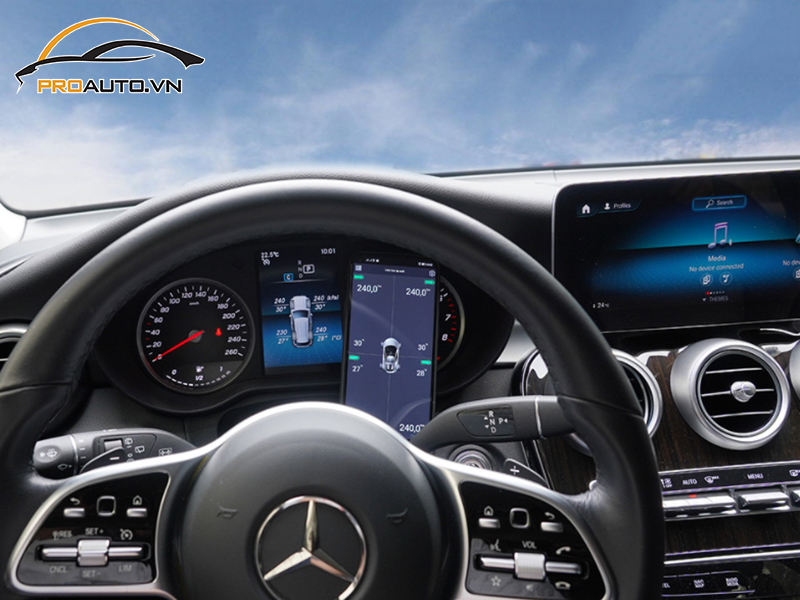 Lắp Cảm Biến Áp Suất Lốp Cho Xe Mercedes Benz V250