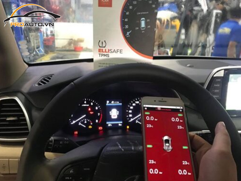 Lắp Cảm Biến Áp Suất Lốp Cho Xe Mitsubishi Zinger