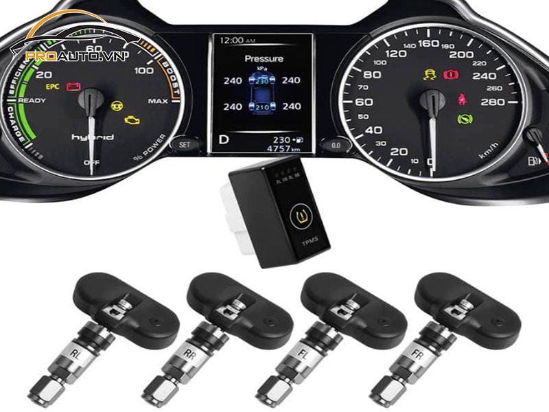 Lắp Cảm Biến Áp Suất Lốp Cho Xe Jaguar XJ