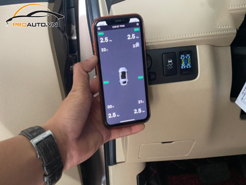 Lắp Cảm Biến Áp Suất Lốp Cho Xe Mitsubishi Zinger