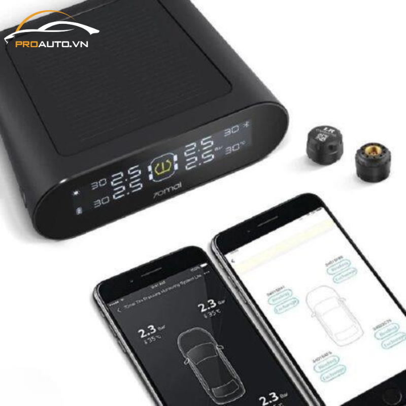 Cảm biến áp suất lốp Xiaomi kết nối với thiết bị di động