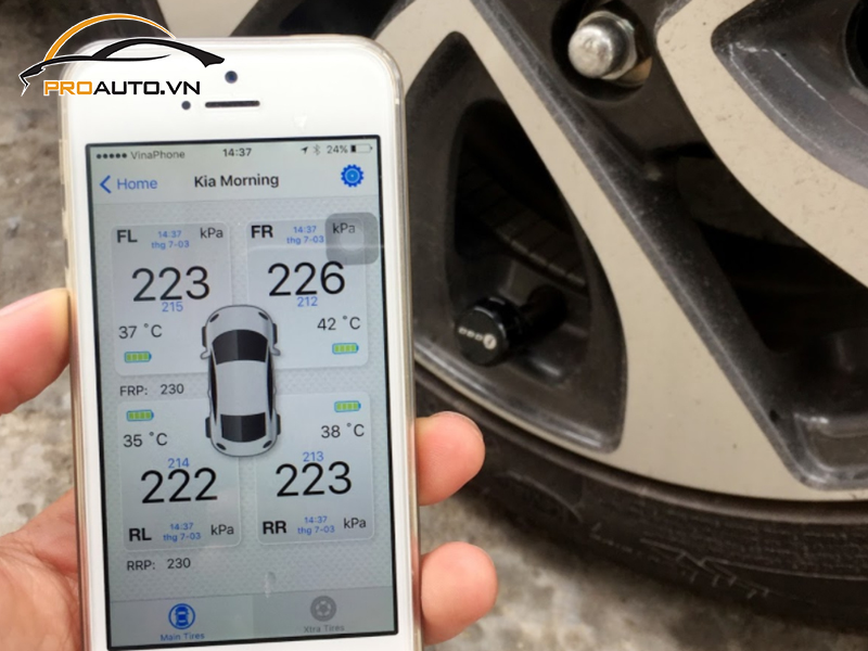 Lắp Cảm Biến Áp Suất Lốp Cho Xe Subaru Legacy