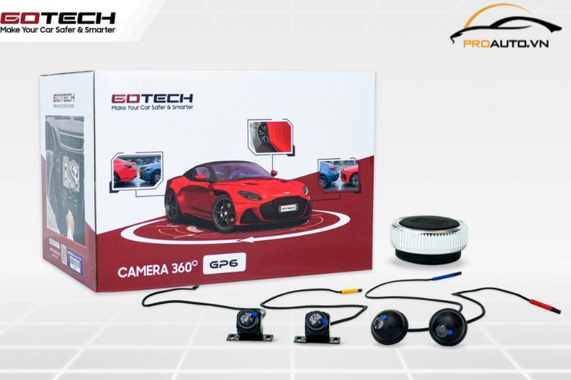 Camera 360 Ô Tô GOTECH GP6 - Vạn dặm bình an, xóa tan điểm mù