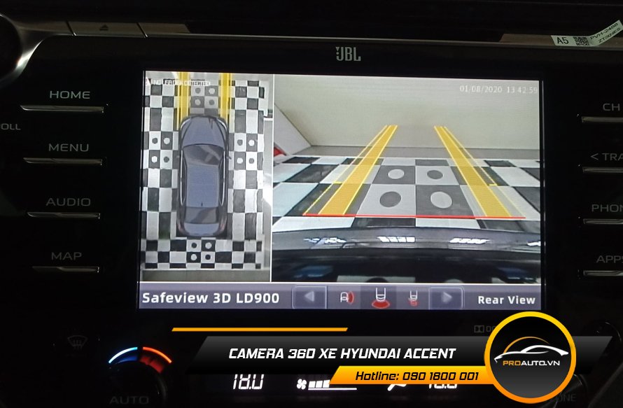 Camera 360 xe Hyundai Accent