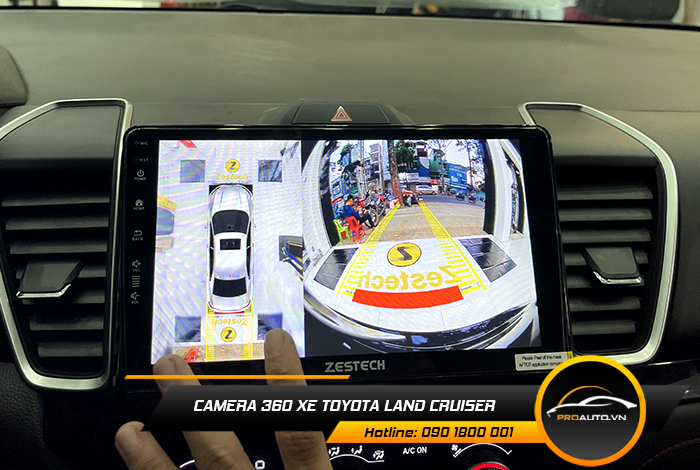 camera 360 xe toyota land cruiser