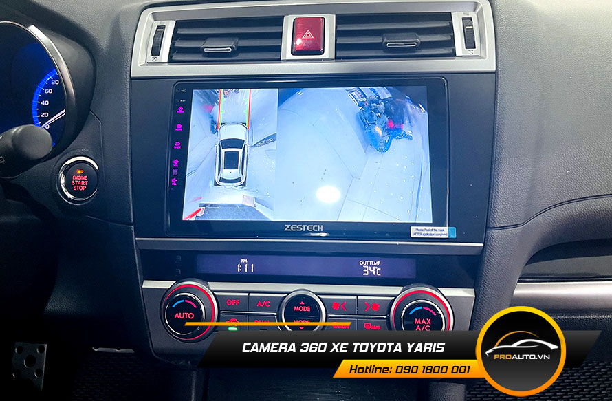 camera 360 xe toyota yaris