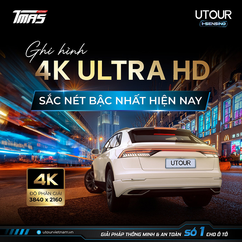 Camera hành trình Utour C2L sắc nét 4K