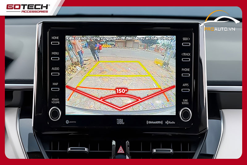 Camera ô tô Goetch GCam - 3Way hiển thị hình ảnh góc rộng 150 độ