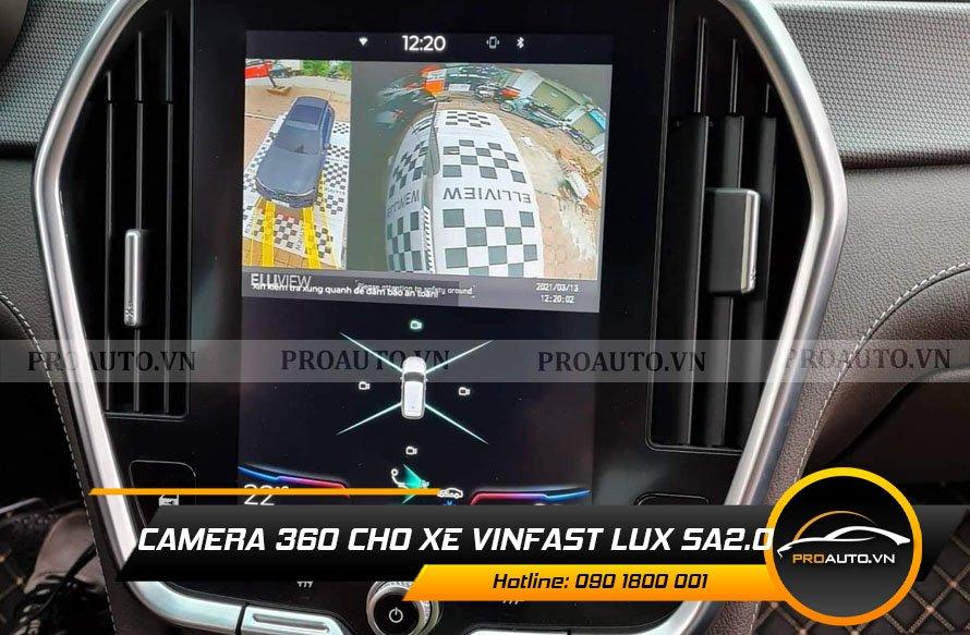 Lắp Camera 360 xe Vinfast Lux SA2.0