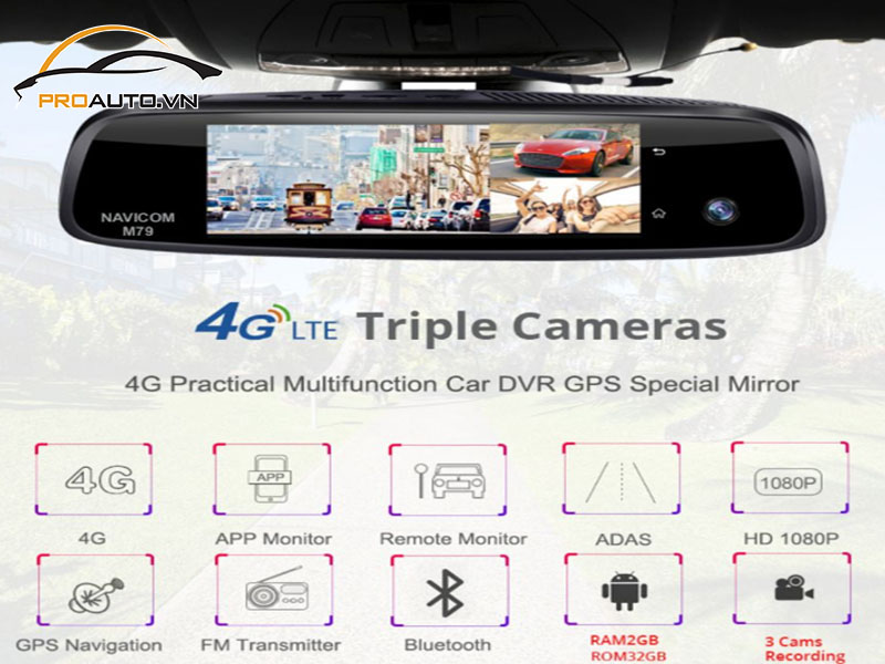 Camera hành trình ô tô xe Toyota Fortuner