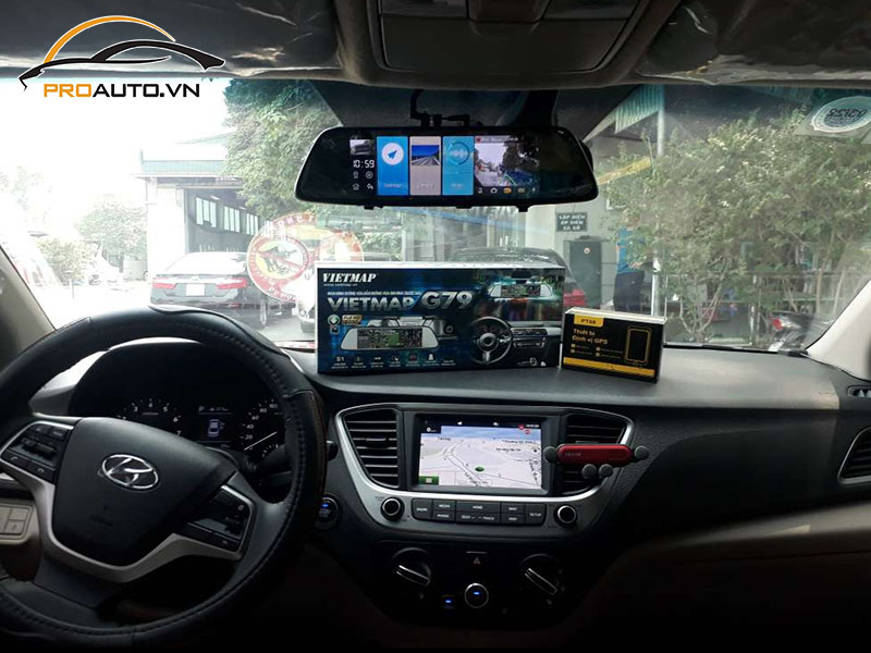 Camera hành trình ô tô xe Huyndai Santafe