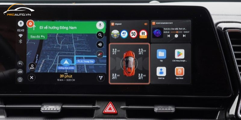 Cảnh báo áp suất lốp ngay trên Elligo Smart giúp người dùng cập nhật liên tục chính xác thông số lốp trong thời gian thực