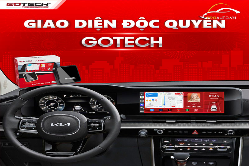 Carplay Box GB9 với giao diện độc quyền từ Gotech