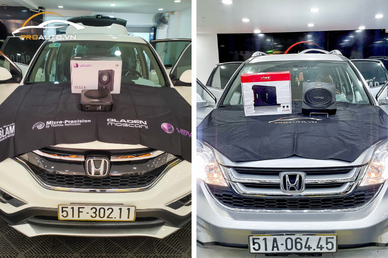 Cấu hình độ âm thanh xe Honda CRV 1 