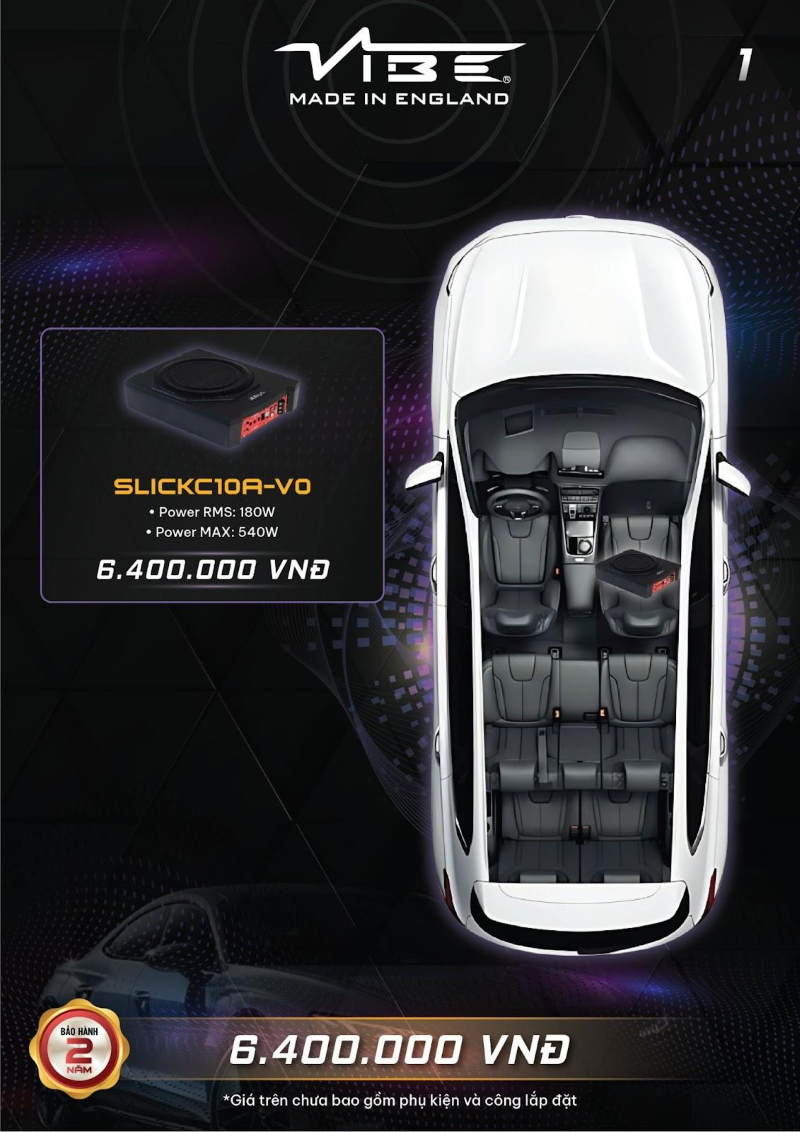 Cấu hình nâng cấp âm thanh Vibe cho xe Honda City (1)